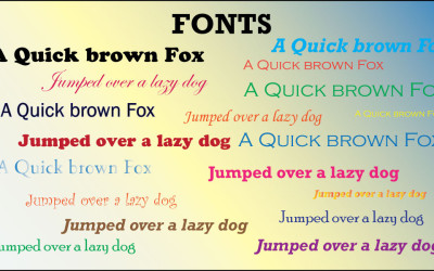 Top 5 Fonts for Print & Signs